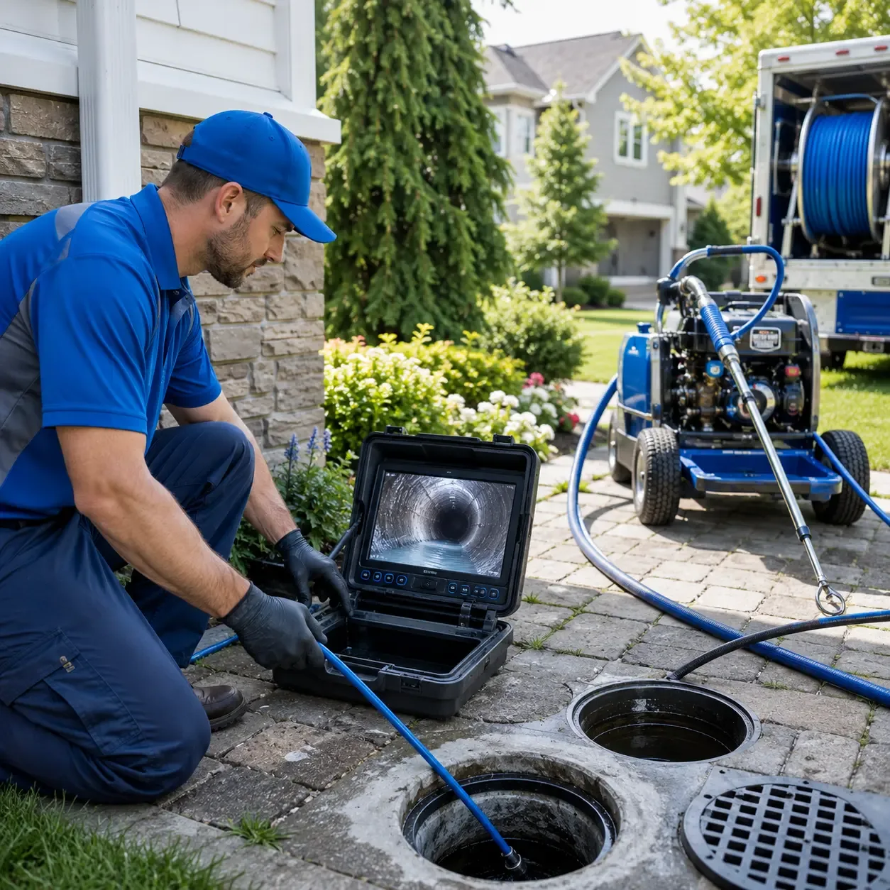 Outdoor drain cleaning professionals serving Hooksett, NH